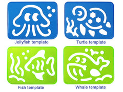 Alphabet animal water canvas